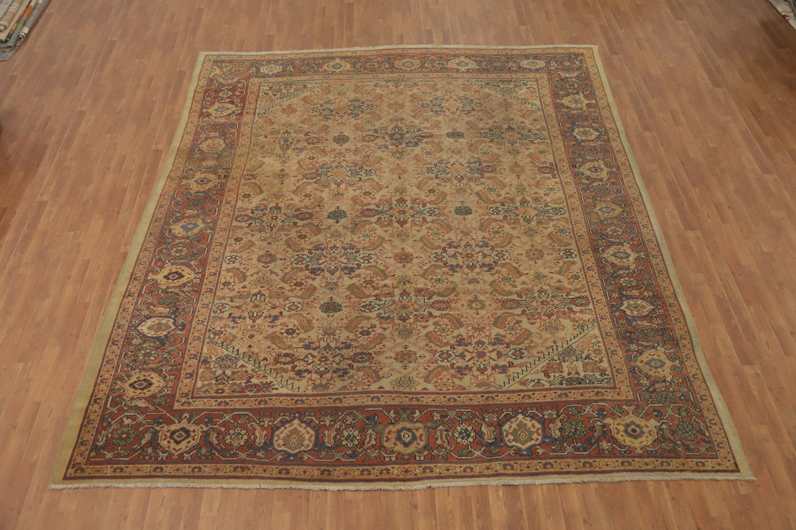 Pre-1900 Masterpiece Sultanabad Vegetable Dye Large Rug 11x12 - 2