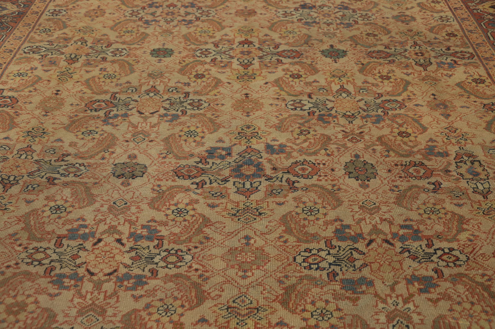 Pre-1900 Masterpiece Sultanabad Vegetable Dye Large Rug 11x12 - 5