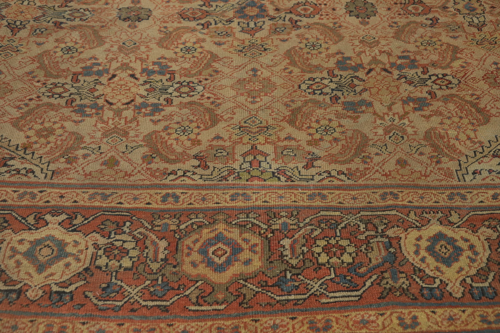 Pre-1900 Masterpiece Sultanabad Vegetable Dye Large Rug 11x12 - 6