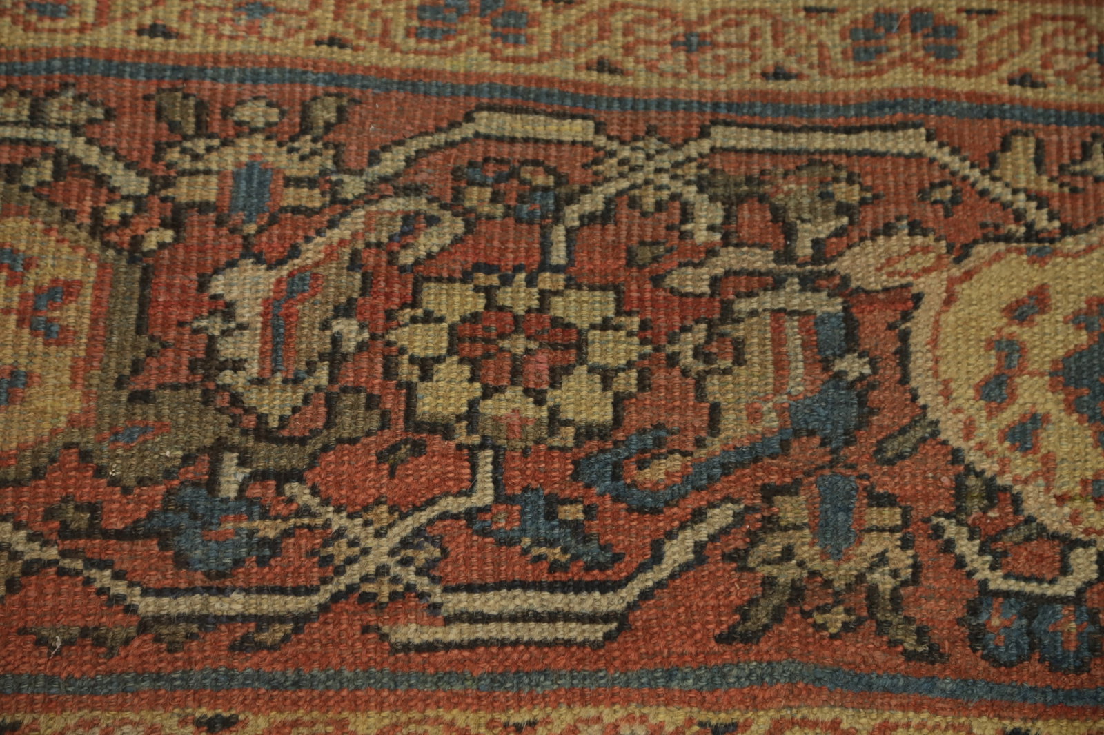 Pre-1900 Masterpiece Sultanabad Vegetable Dye Large Rug 11x12 - 9