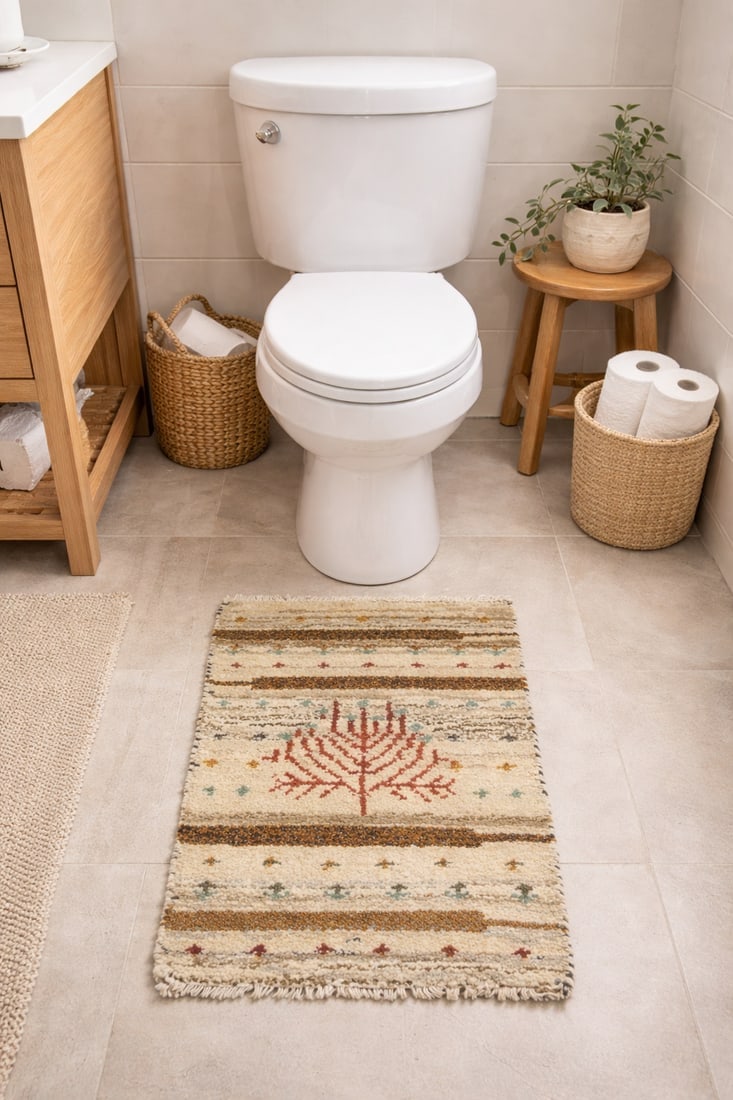 Multicolored Tribal 1'4X2'7 Indo-Gabbeh Oriental Rug - 2