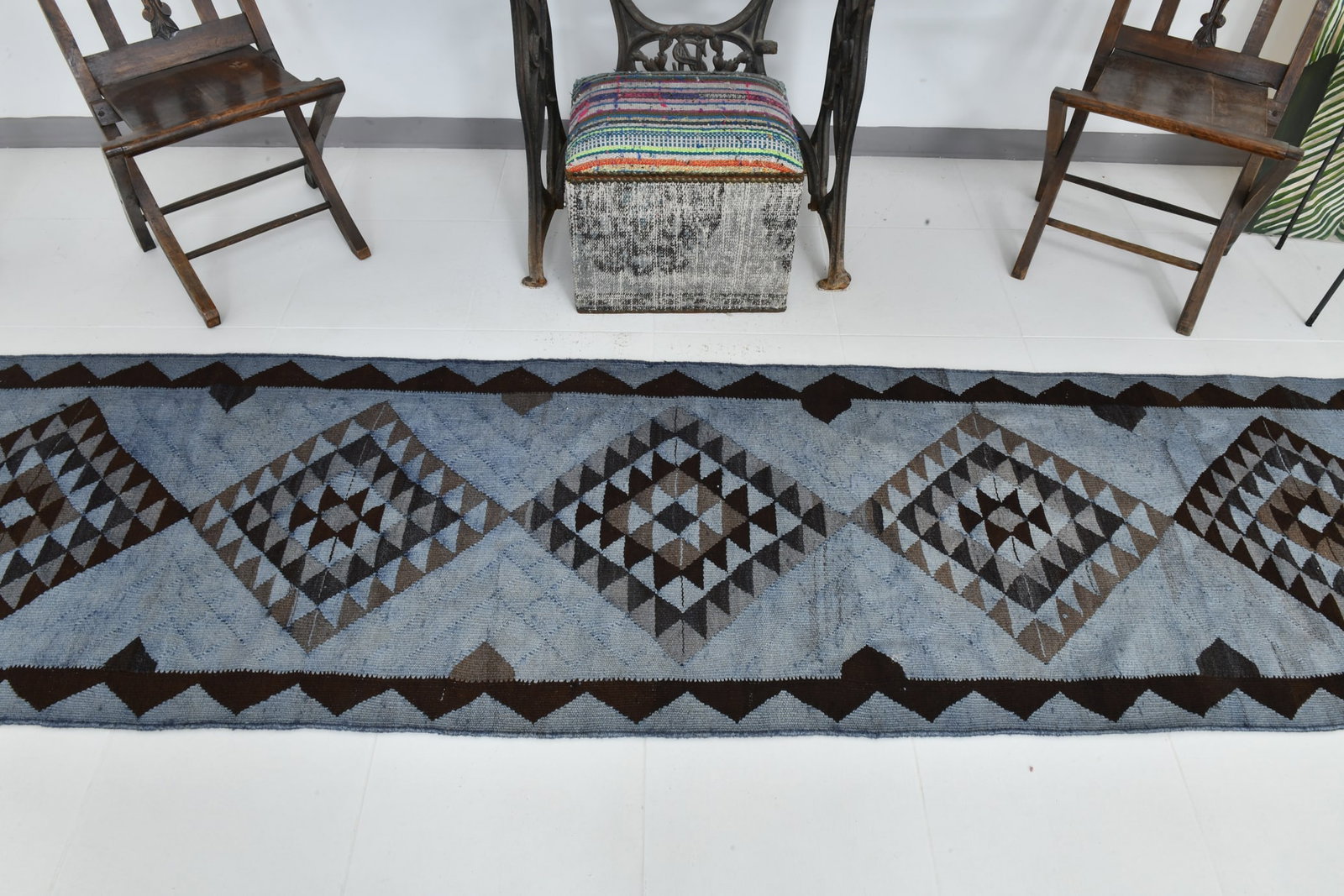 2'7'' x 10'4'' Turkish Handmade Kilim Rug - 34438 - 3