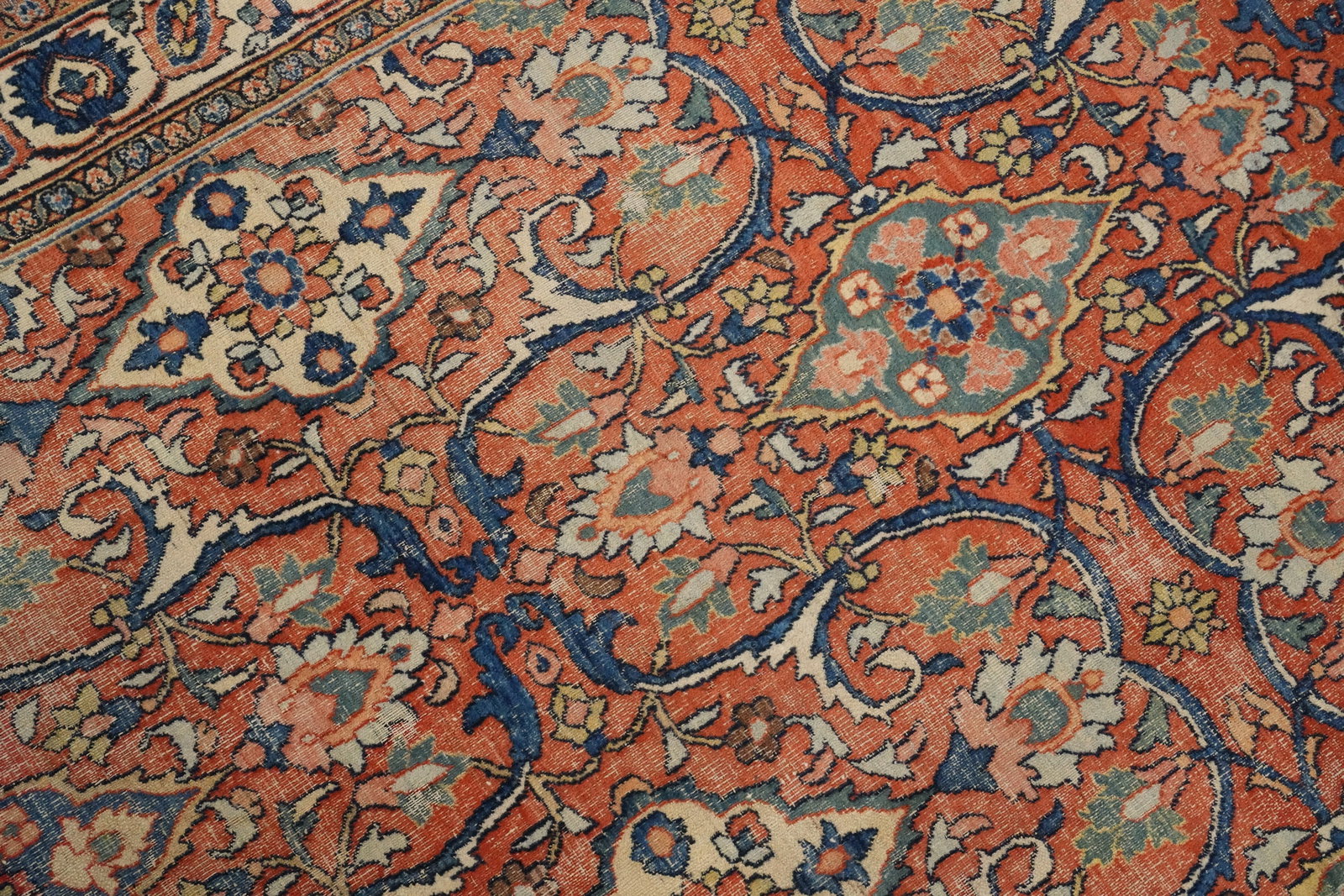 Pre-1900 Vegetable Dye Dorokhsh Persian Area Rug 7x10 - 7