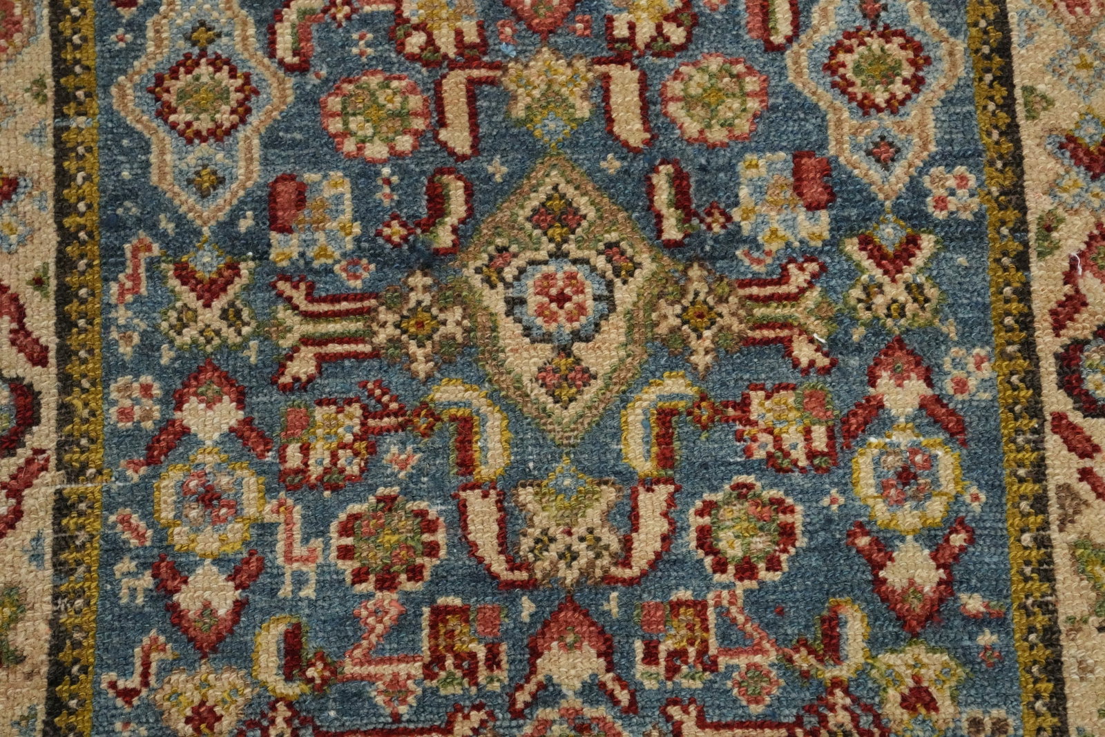 Pre-1900 Vegetable Dye Malayer Persian Runner Rug 3x16 - 5
