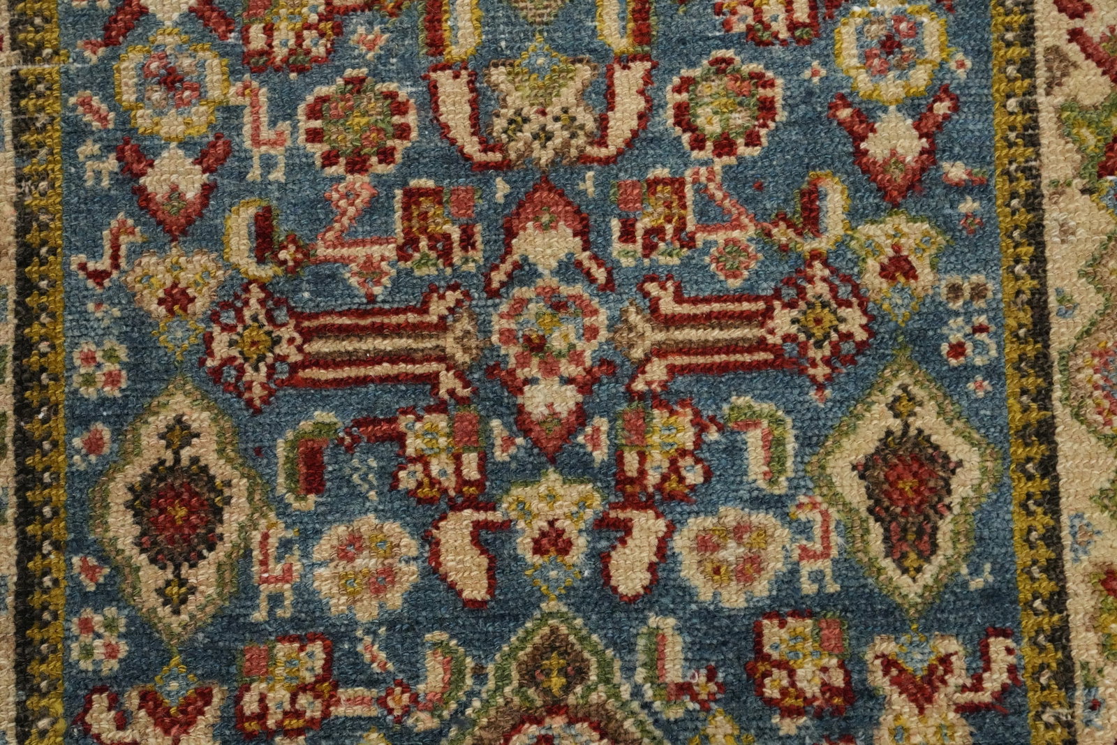 Pre-1900 Vegetable Dye Malayer Persian Runner Rug 3x16 - 6