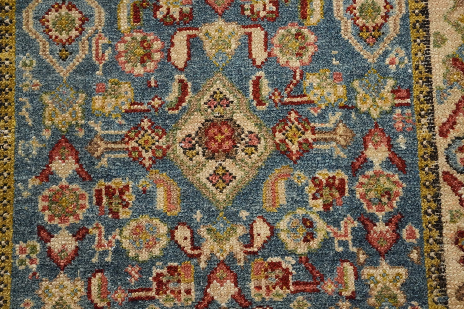 Pre-1900 Vegetable Dye Malayer Persian Runner Rug 3x16 - 7
