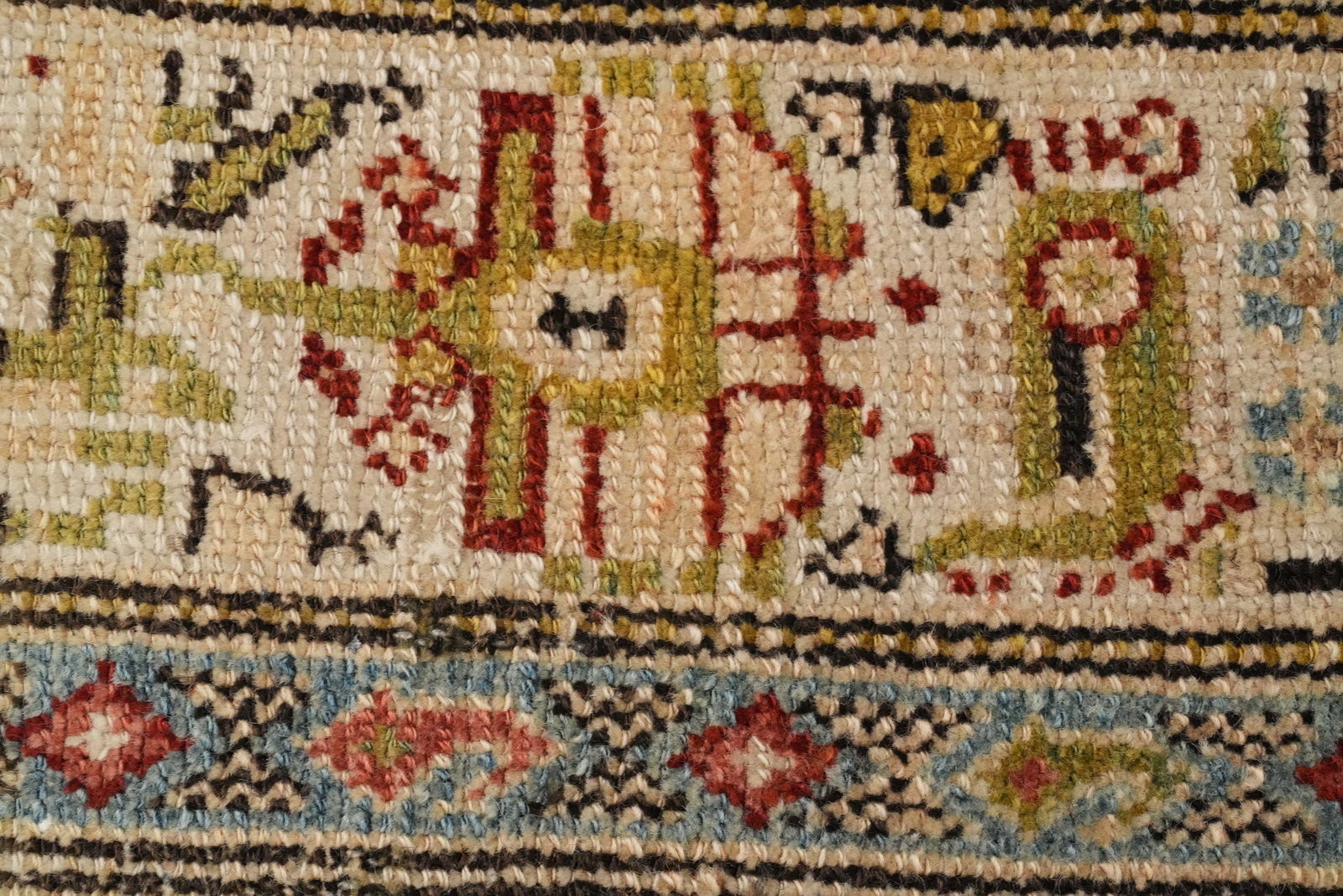 Pre-1900 Vegetable Dye Malayer Persian Runner Rug 3x16 - 8