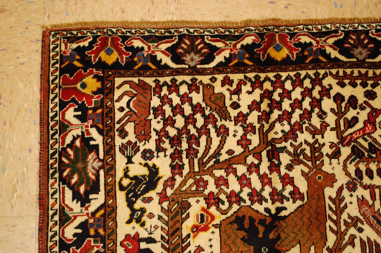 PERSIAN SHIRAZ RUG 3'10" x 5'10" - 4