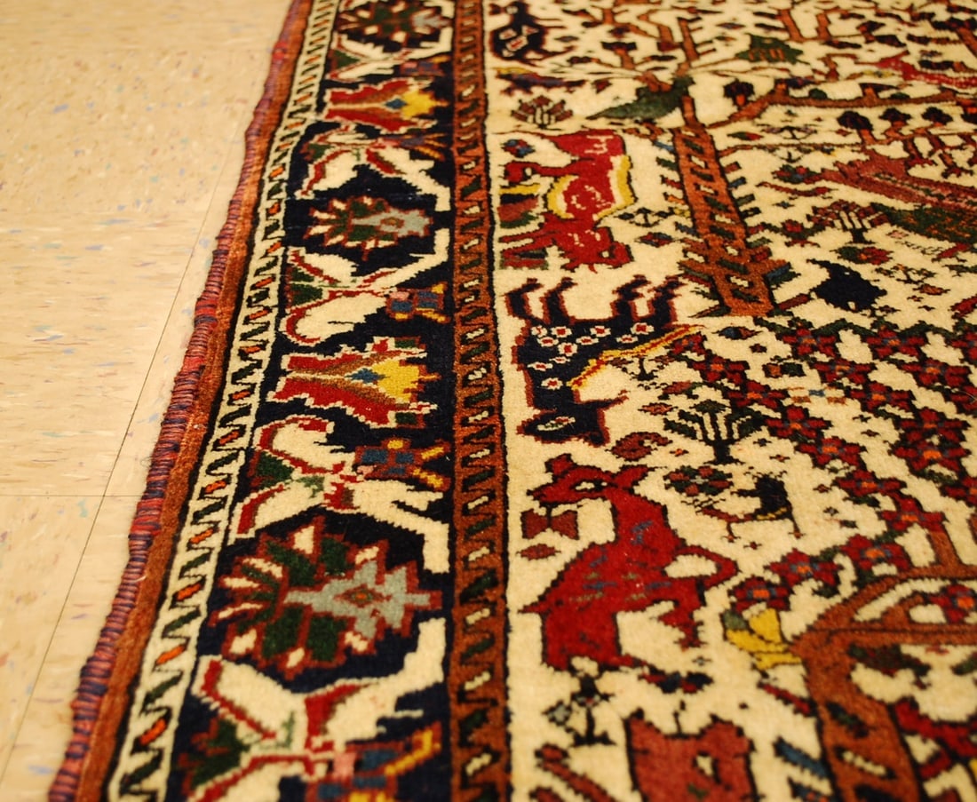 PERSIAN SHIRAZ RUG 3'10" x 5'10" - 8