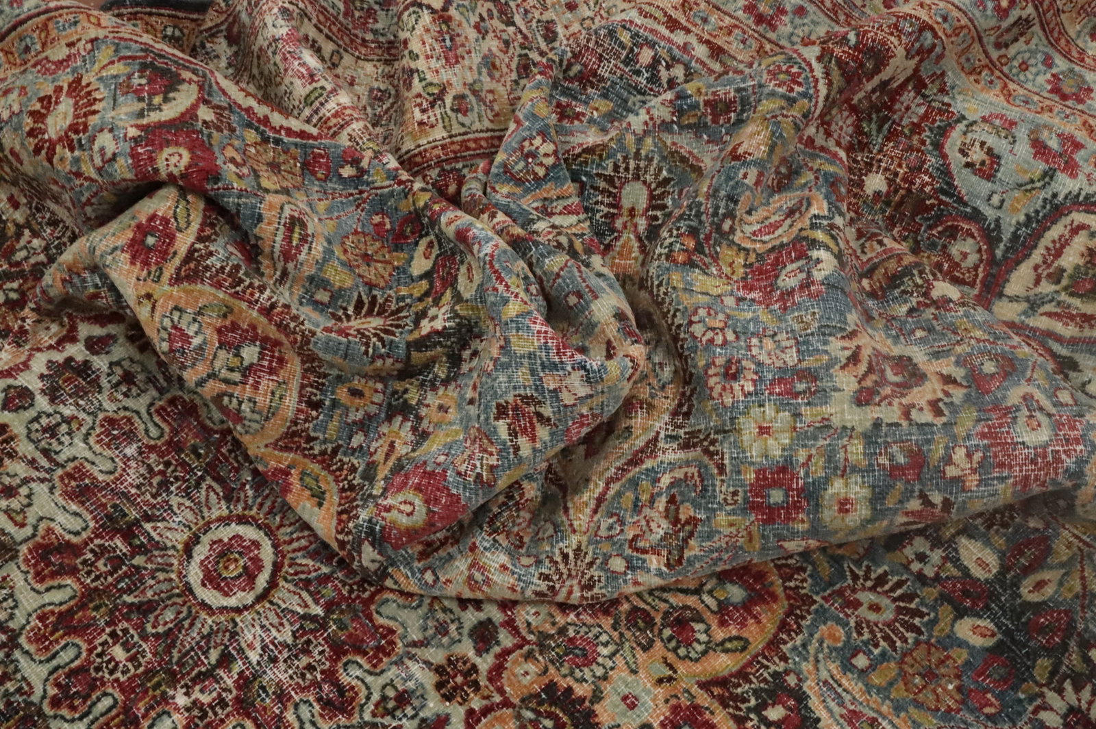 Pre-1900 Vegetable Dye Dorokhsh Persian Area Rug 7x10 - 17