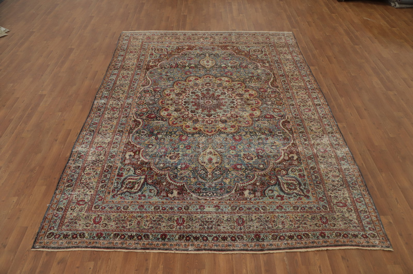 Pre-1900 Vegetable Dye Dorokhsh Persian Area Rug 7x10 - 4