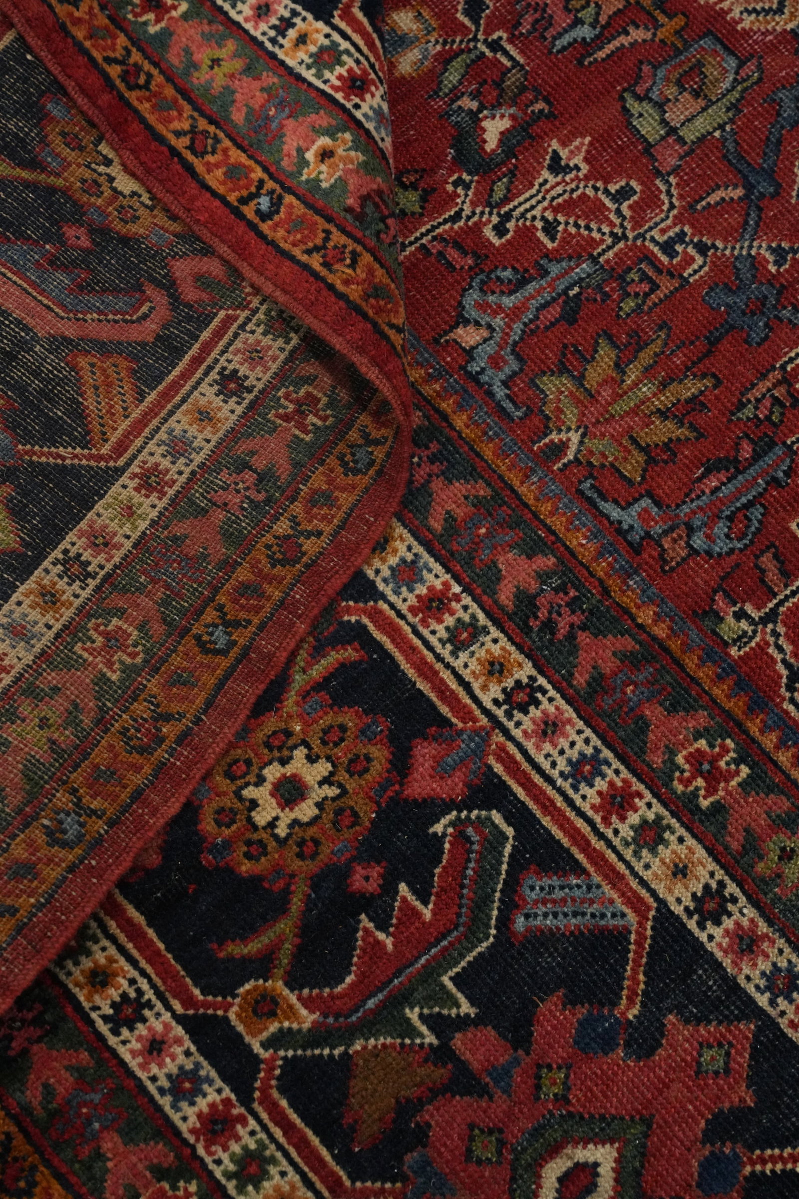 Pre-1900 Vegetable Dye Sultanabad Persian Large Rug 10x14 - 14