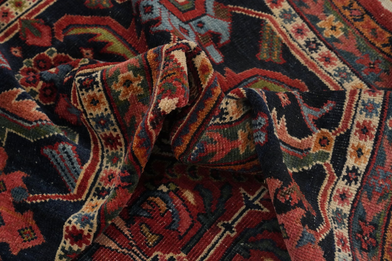 Pre-1900 Vegetable Dye Sultanabad Persian Large Rug 10x14 - 15