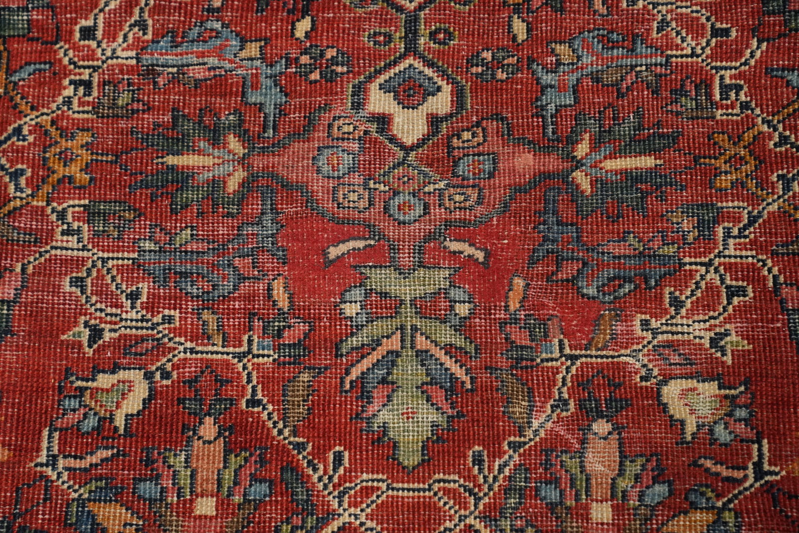 Pre-1900 Vegetable Dye Sultanabad Persian Large Rug 10x14 - 5