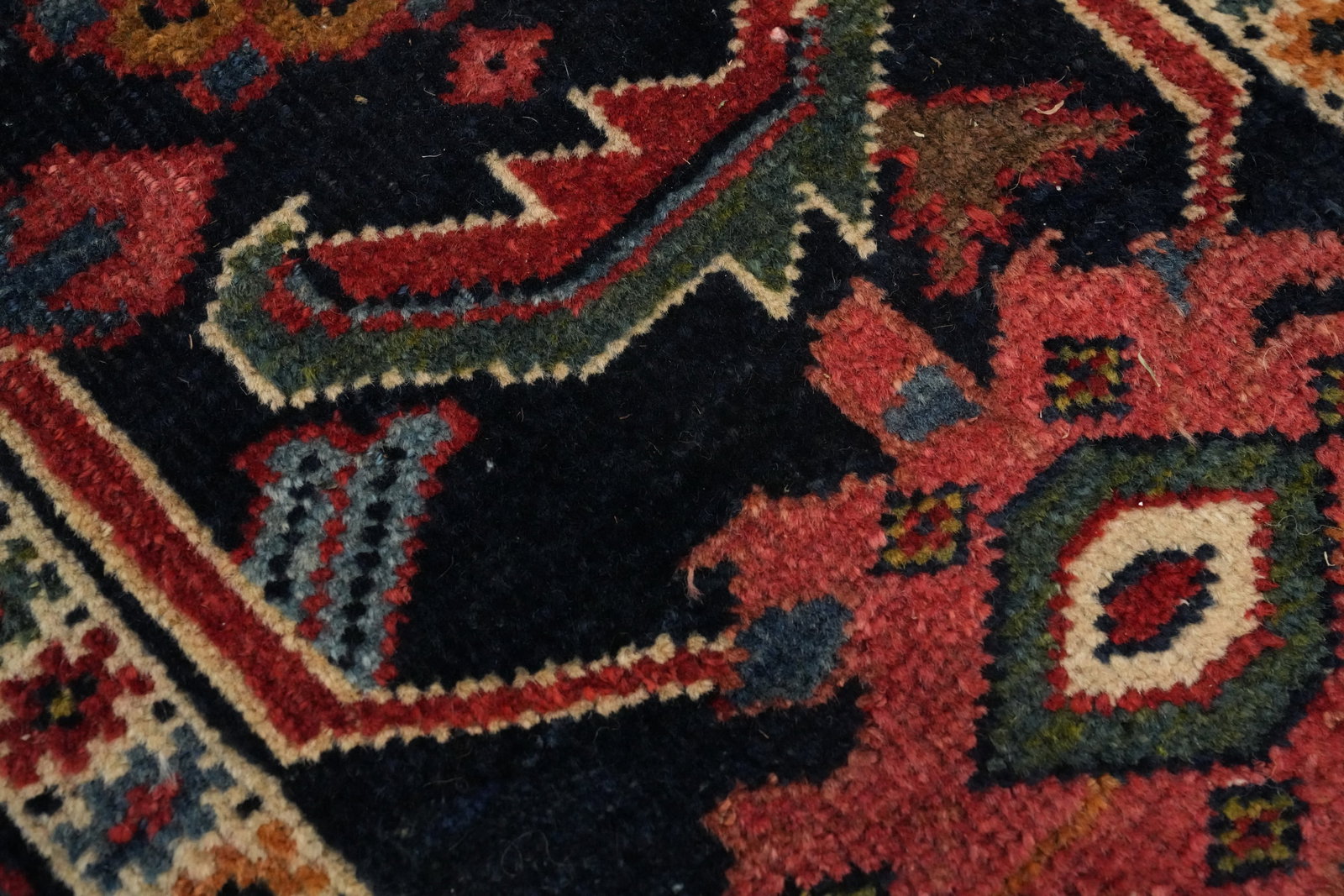 Pre-1900 Vegetable Dye Sultanabad Persian Large Rug 10x14 - 8