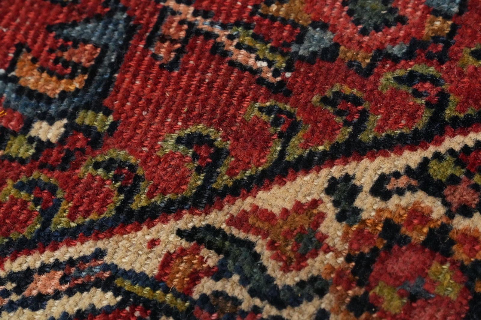 Pre-1900 Vegetable Dye Sultanabad Persian Large Rug 10x14 - 9