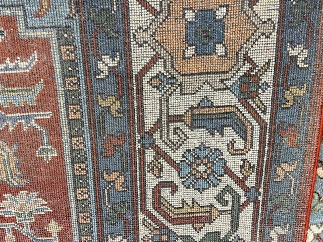 Colorful Persian Design Heriz Rug-5203 - 11
