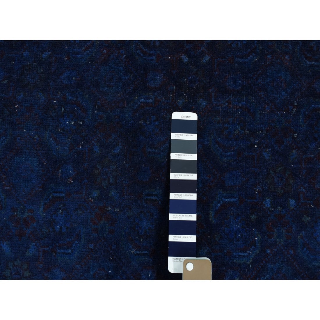 Space Cadet, Hand Knotted, Worn Wool, Persian Musel Design Runner Rug - 6