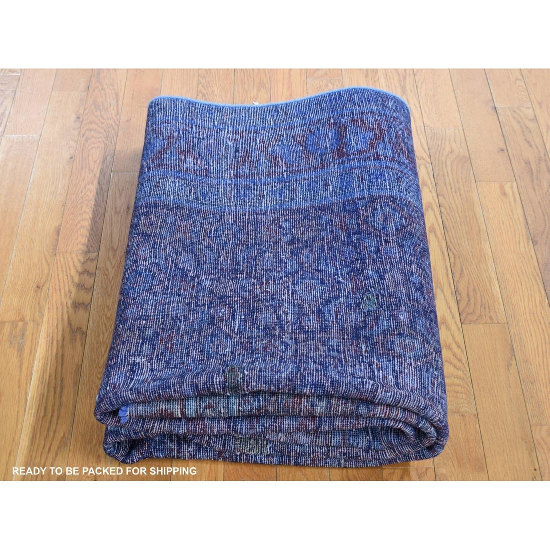 Space Cadet, Hand Knotted, Worn Wool, Persian Musel Design Runner Rug - 8