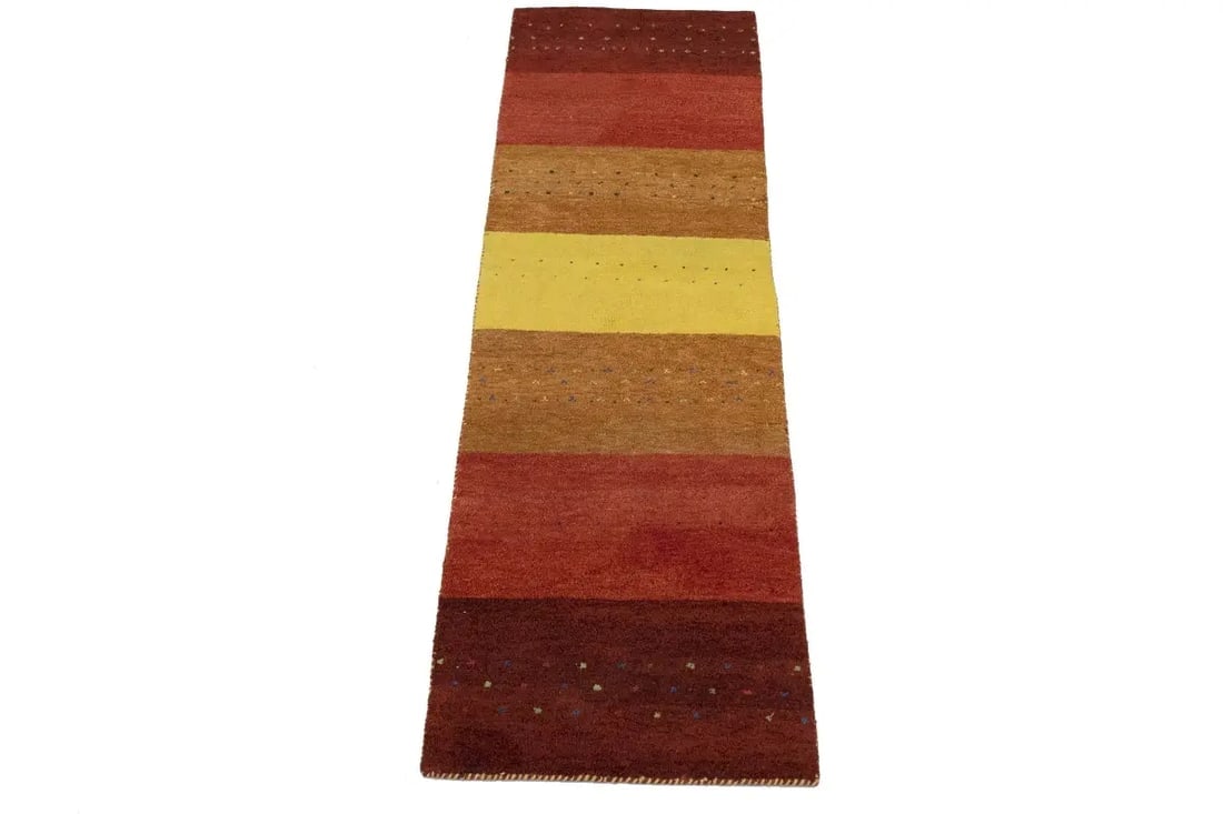 Multicolored Tribal 2'5X8'4 Indo-Gabbeh Oriental Runner Rug - 3