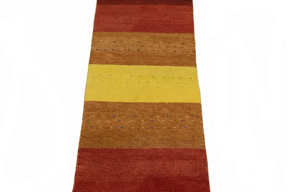 Multicolored Tribal 2'5X8'4 Indo-Gabbeh Oriental Runner Rug - 4