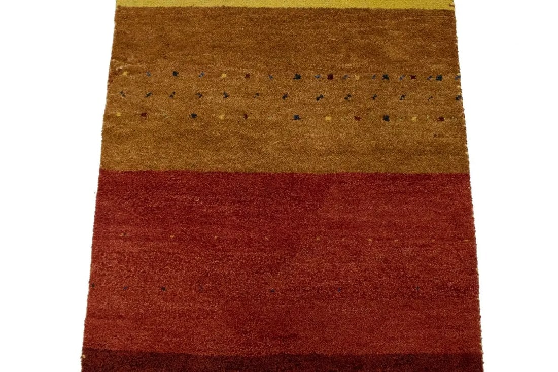 Multicolored Tribal 2'5X8'4 Indo-Gabbeh Oriental Runner Rug - 6