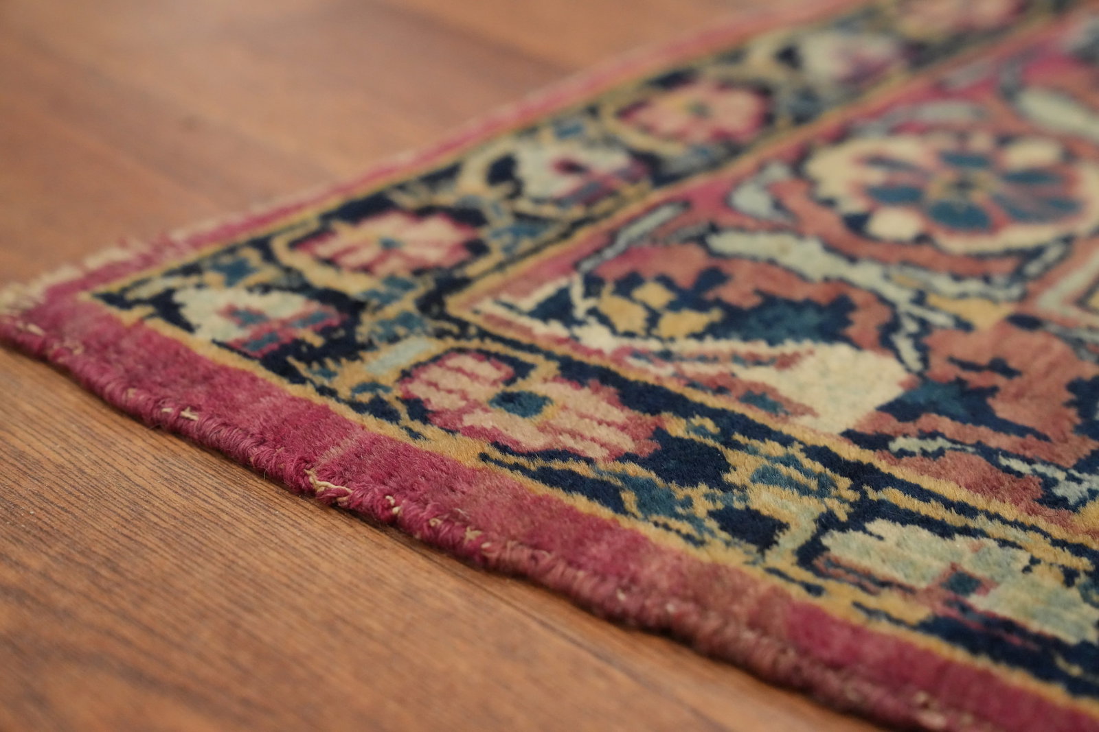 Pre-1900 Vegetable Dye Kerman Ravar Persian Area Rug 7x9 - 16