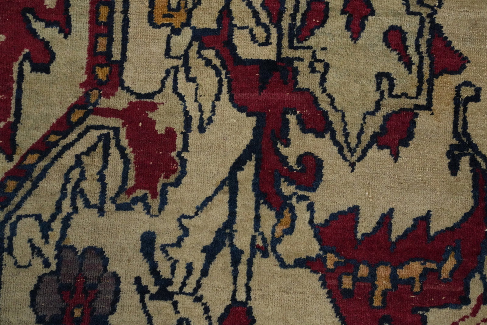 Pre-1900 Vegetable Dye Kerman Ravar Persian Area Rug 7x9 - 7