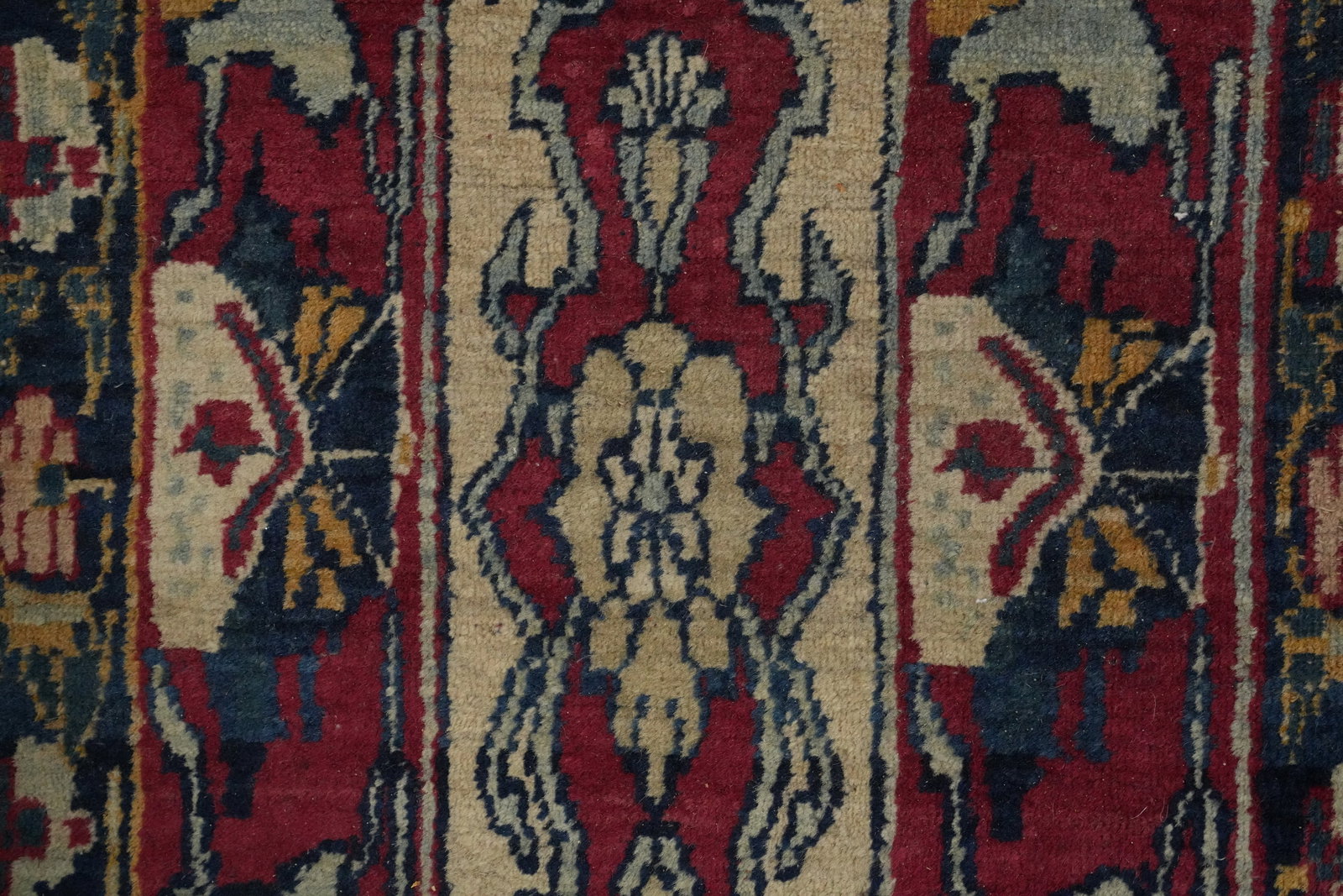 Pre-1900 Vegetable Dye Kerman Ravar Persian Area Rug 7x9 - 8