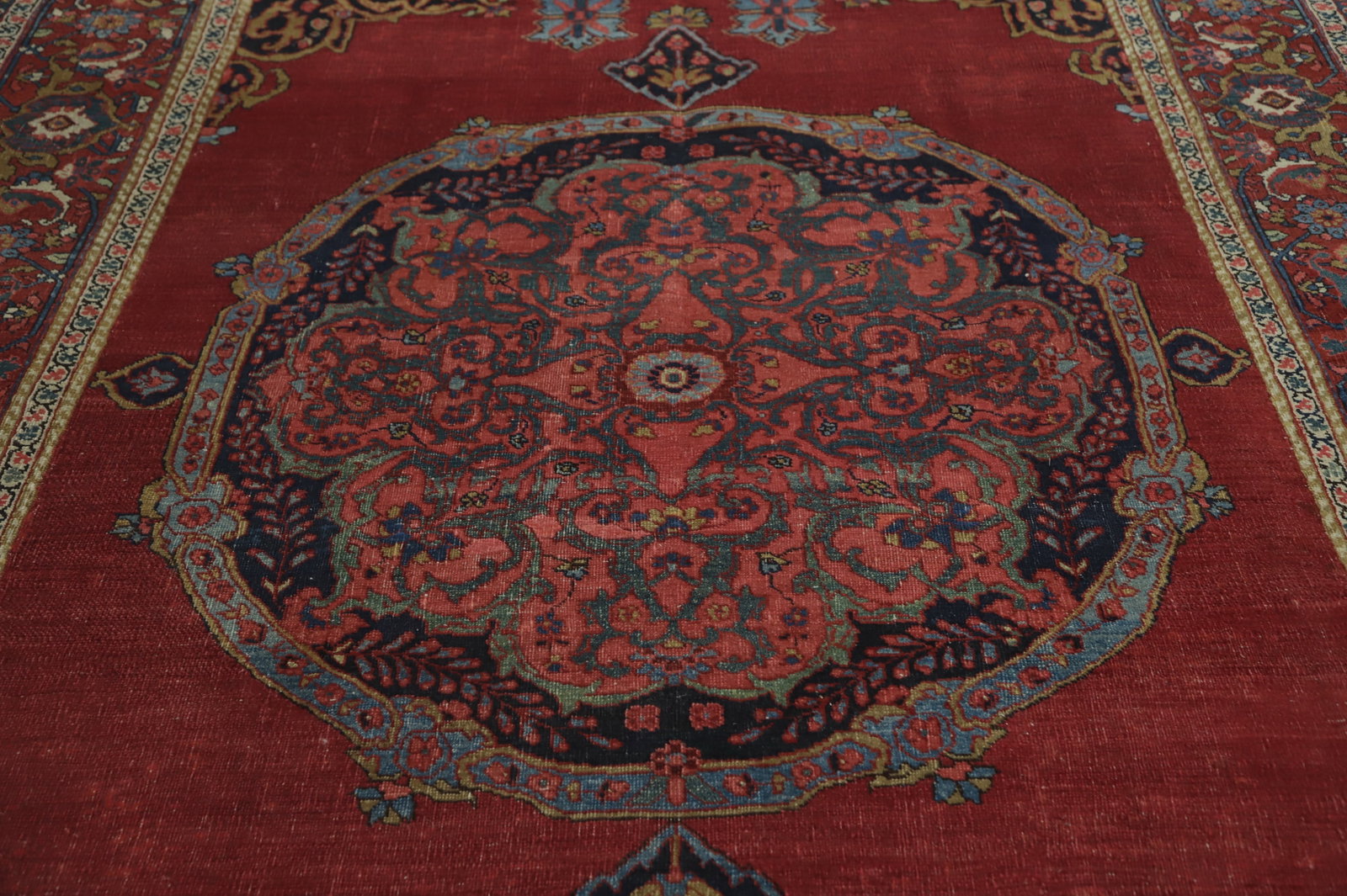 Pre-1900 Vegetable Dye Bidjar Persian Area Rug 7x11 - 5
