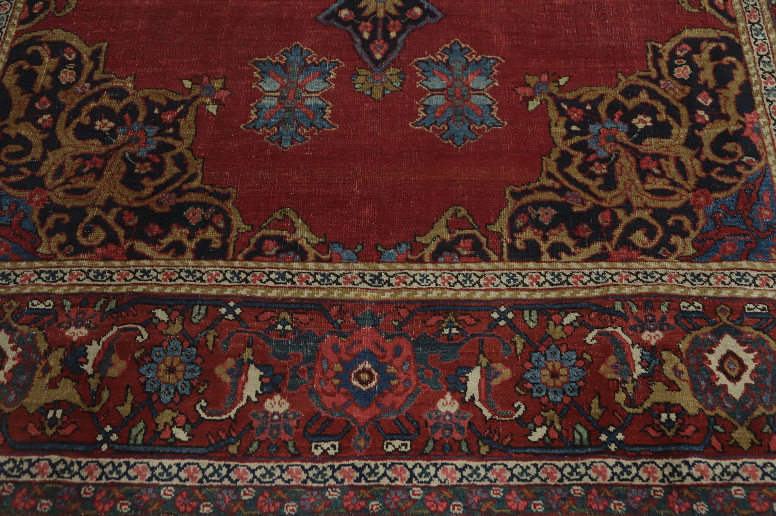 Pre-1900 Vegetable Dye Bidjar Persian Area Rug 7x11 - 6