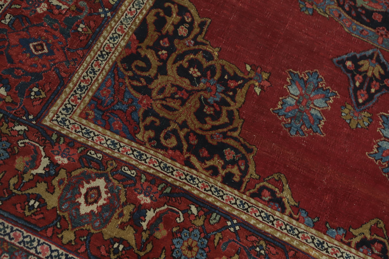 Pre-1900 Vegetable Dye Bidjar Persian Area Rug 7x11 - 7