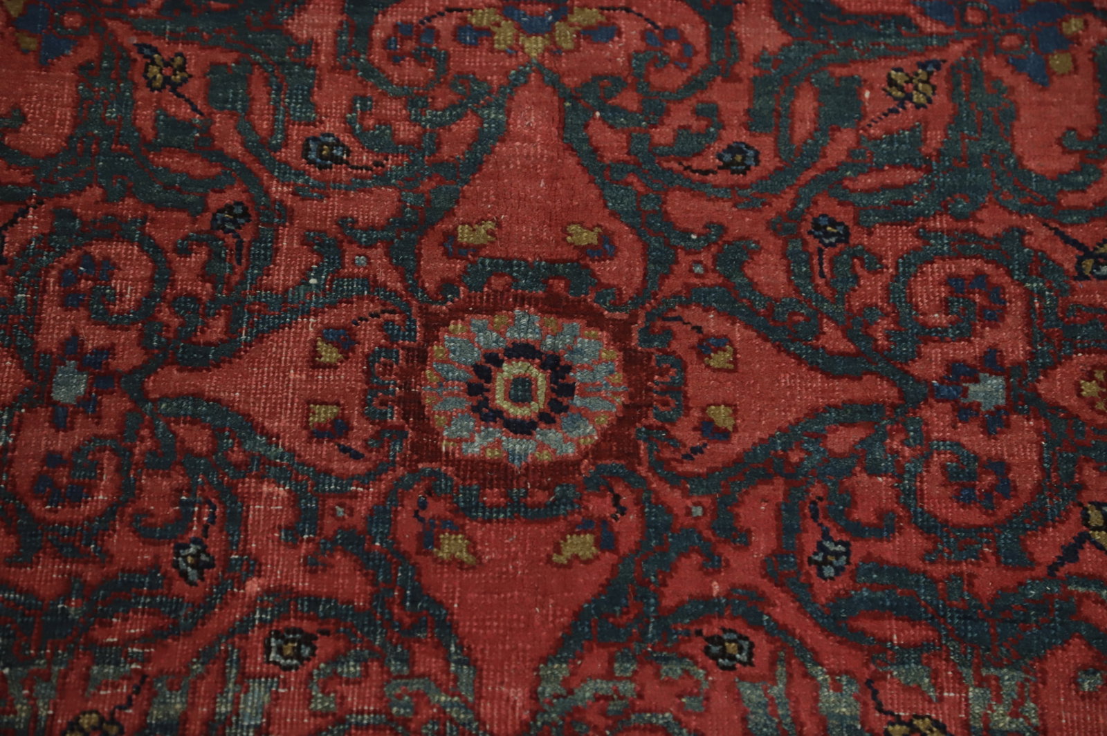 Pre-1900 Vegetable Dye Bidjar Persian Area Rug 7x11 - 8