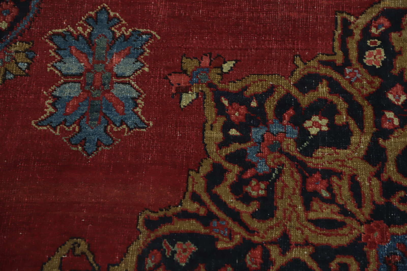 Pre-1900 Vegetable Dye Bidjar Persian Area Rug 7x11 - 9