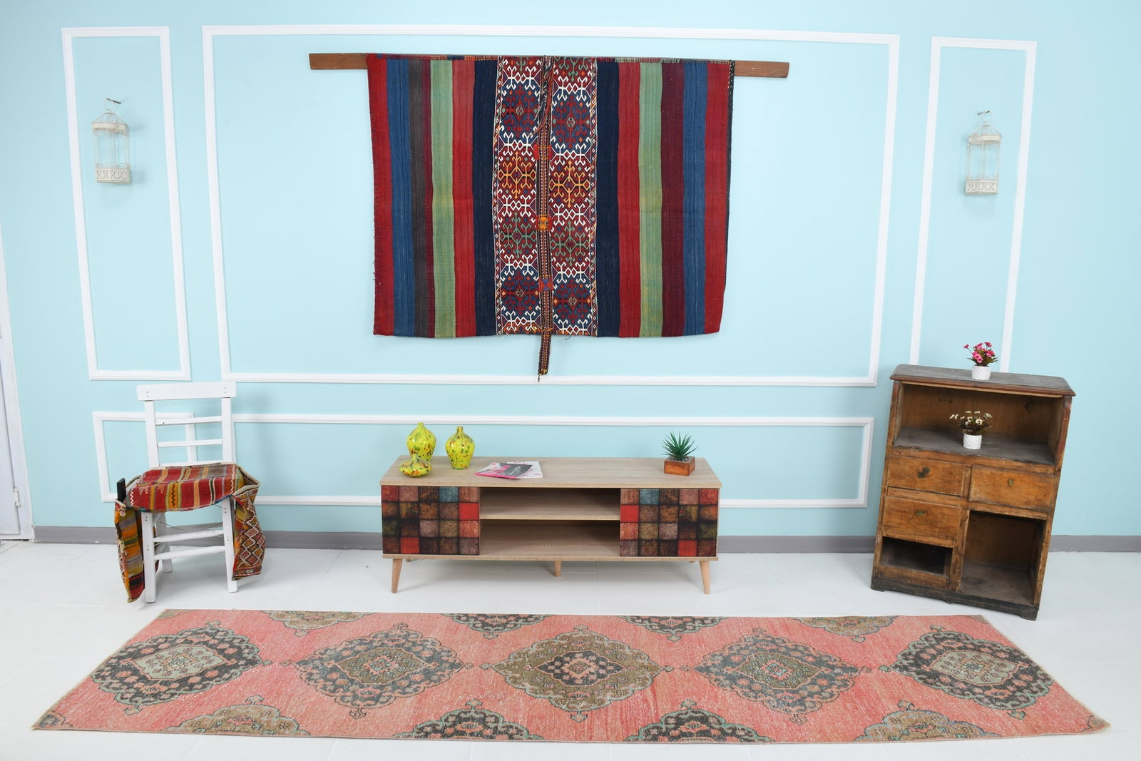2'8'' x 10'10'' Turkish Handmade Kilim Rug - 19956 - 2