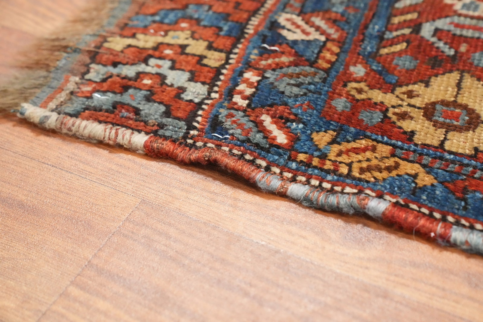 Pre-1900 Vegetable Dye Qashqai Persian Area Rug 5x9 - 12