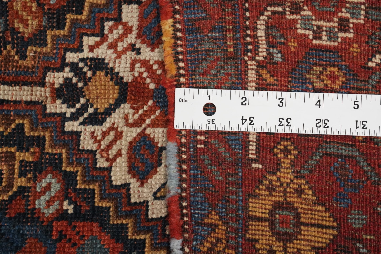 Pre-1900 Vegetable Dye Qashqai Persian Area Rug 5x9 - 15