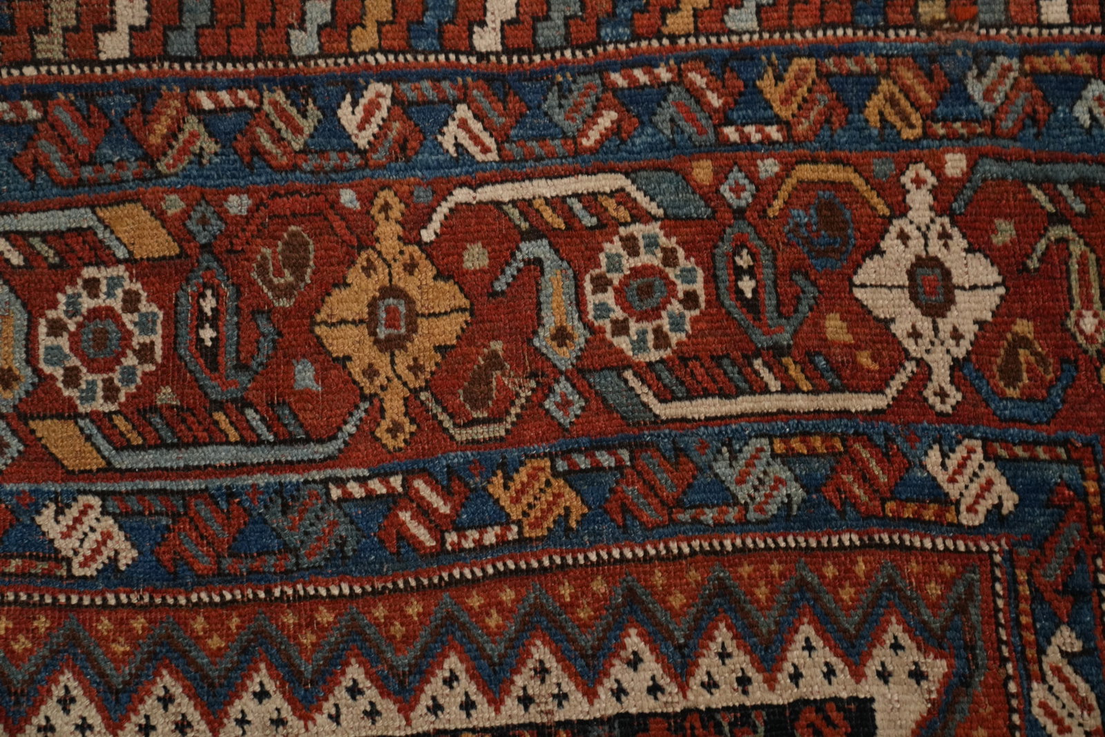 Pre-1900 Vegetable Dye Qashqai Persian Area Rug 5x9 - 7