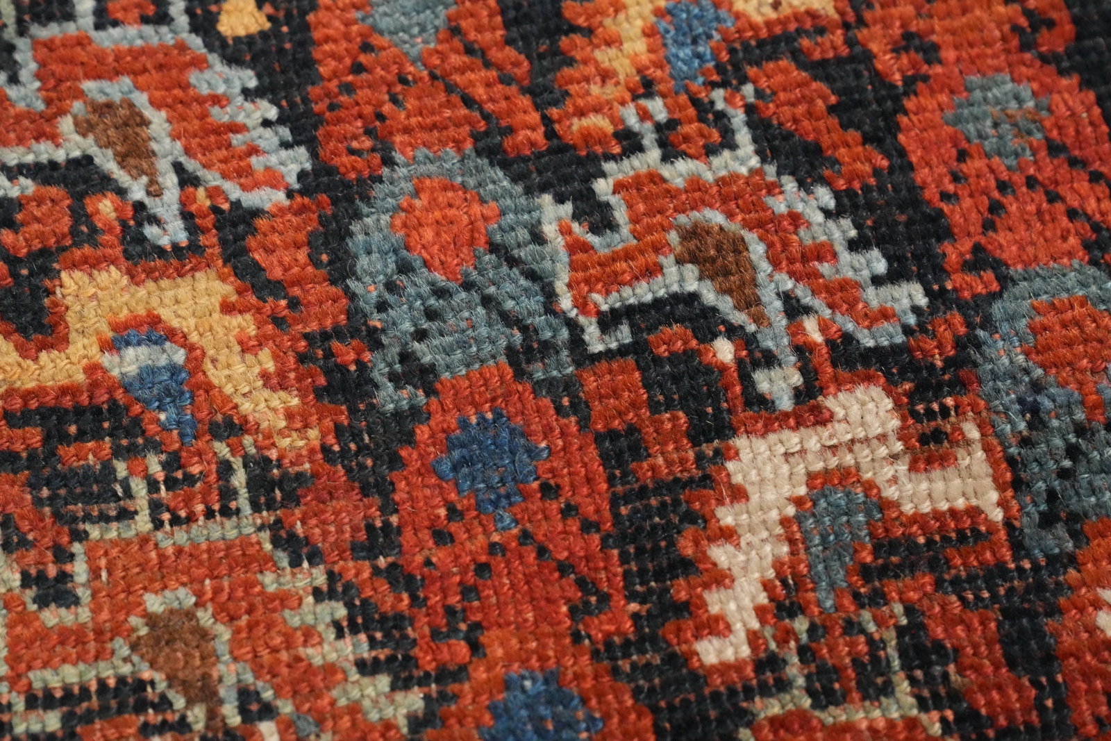 Pre-1900 Vegetable Dye Qashqai Persian Area Rug 5x9 - 8
