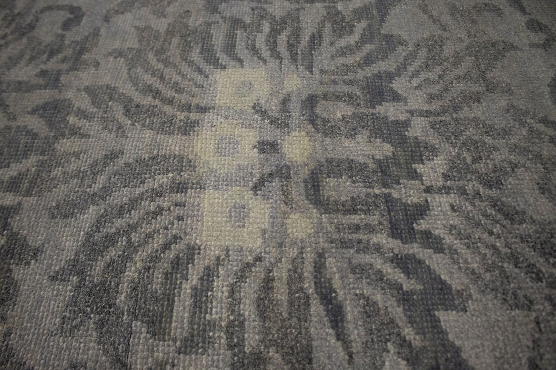 Brownish Gray Transitional 8X10 Modern Oriental Rug - 8