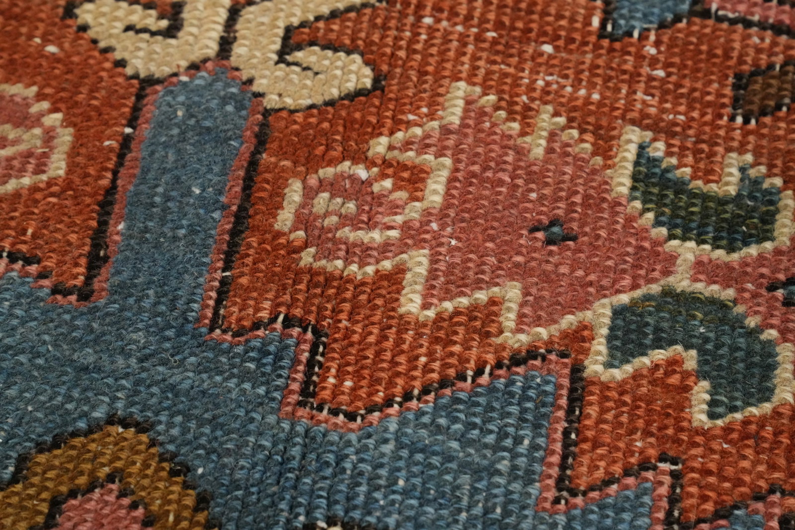 Pre-1900 Vegetable Dye Heriz Serapi Persian Large Rug 10x14 - 8