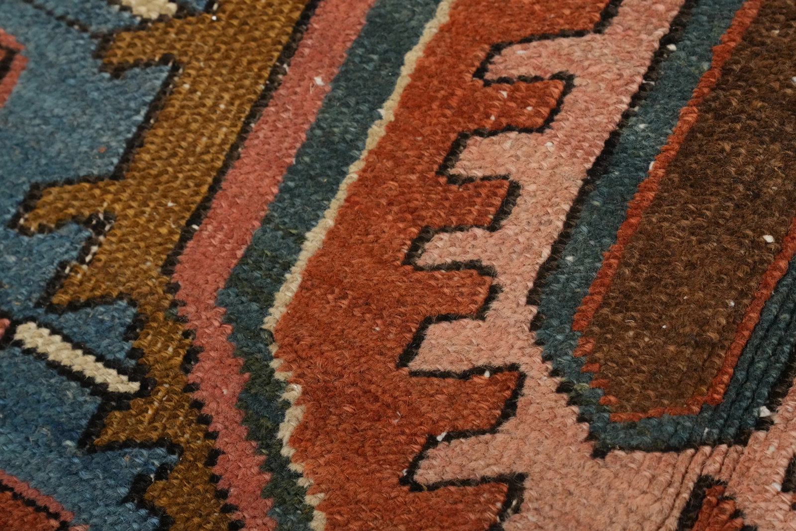Pre-1900 Vegetable Dye Heriz Serapi Persian Large Rug 10x14 - 9