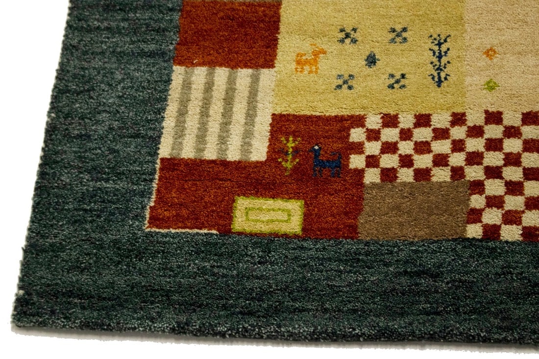 Multicolored Tribal 6X8 Indo-Gabbeh Oriental Rug - 6