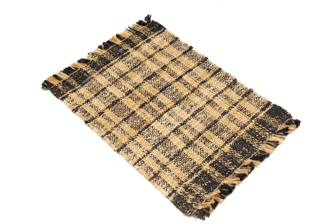 Flat-Weave Wool Jute 2X3 Sumak Modern Rug - 3
