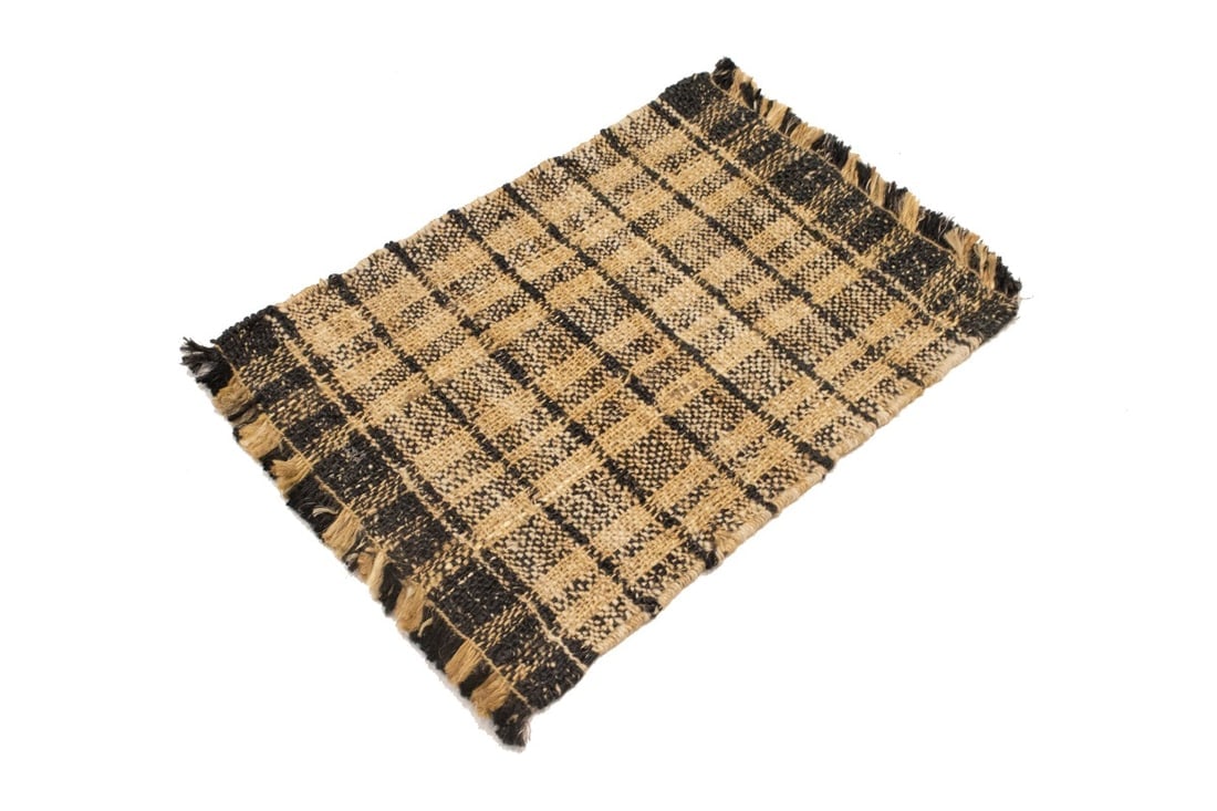 Flat-Weave Wool Jute 2X3 Sumak Modern Rug - 5