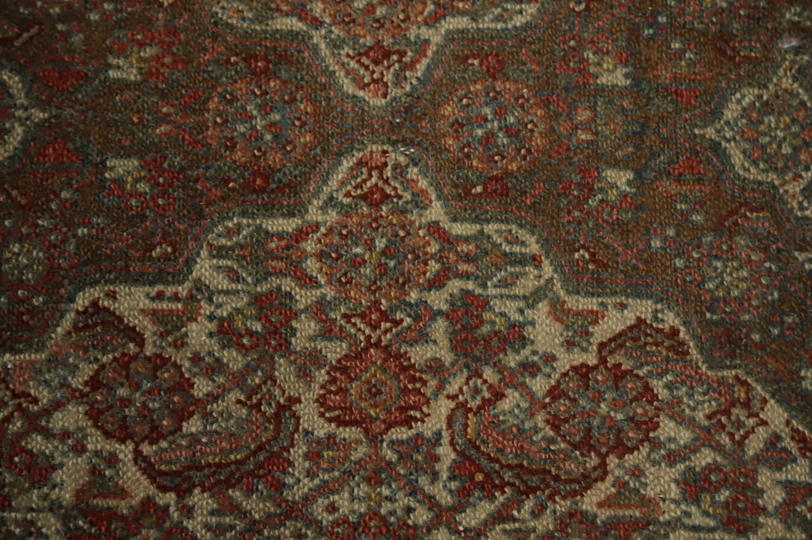 Pre-1900 Vegetable Dye Bibikabad Persian Runner Rug 3x10 - 9