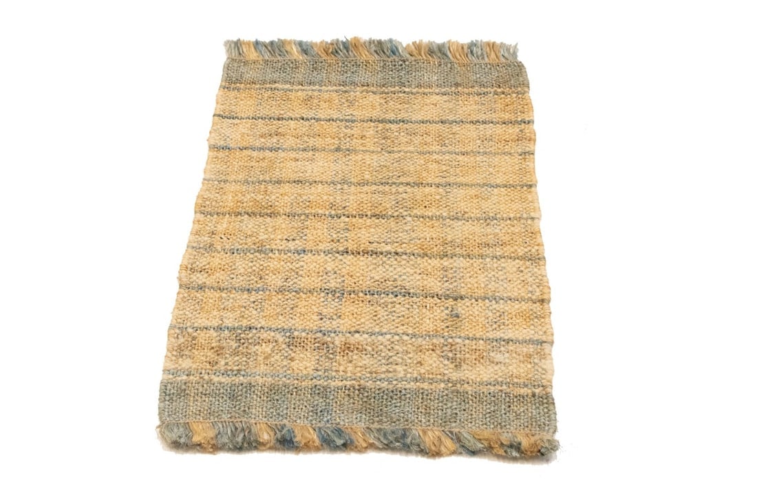 Flat-Weave Wool Jute 2X3 Sumak Modern Rug - 3