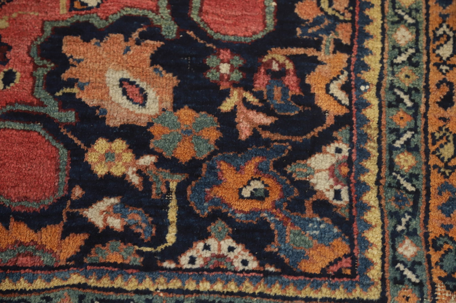 Pre-1900 Vegetable Dye Sultanabad Persian Area Rug 10x13 - 10