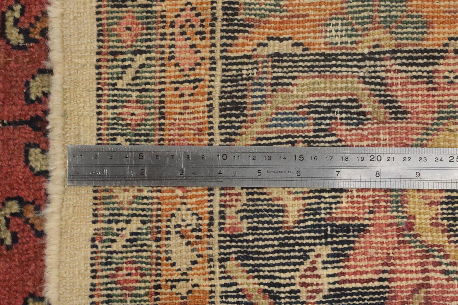 Pre-1900 Vegetable Dye Sultanabad Persian Area Rug 10x13 - 16