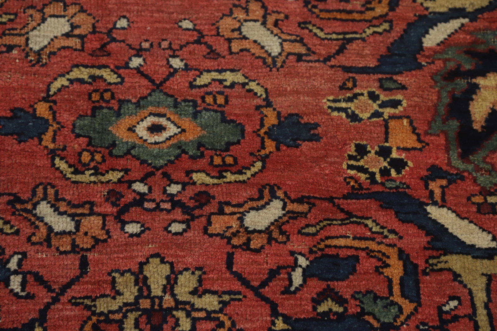 Pre-1900 Vegetable Dye Sultanabad Persian Area Rug 10x13 - 8